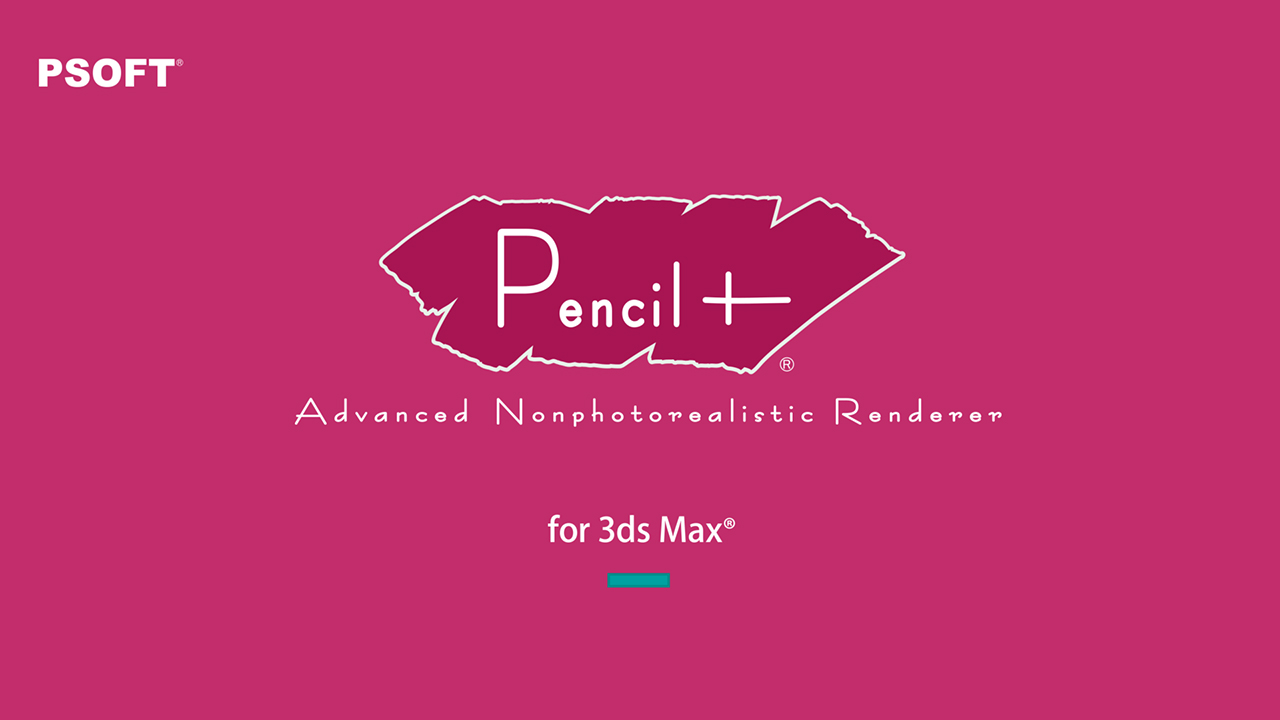 PSOFT Pencil+ 4.2.5 for 3ds Max 2022-2025 安装包下载 3DS MAX卡通材质插件破解版