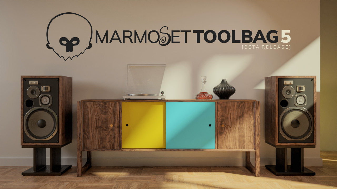 八猴渲染器三维场景实时预览软件下载 Marmoset Toolbag v5.00b1 破解版